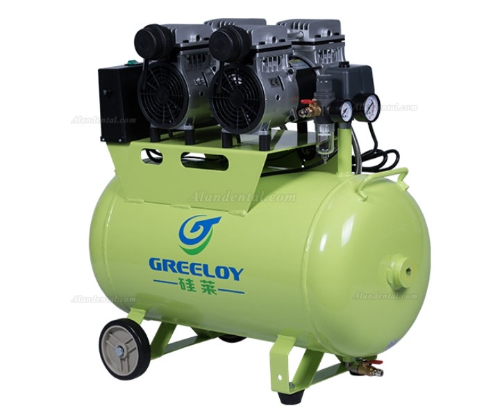 Greeloy GA-62 Ultra Quiet 1.5HP 60L Dental Air Compressor with Check Valve